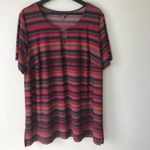 Roz & Ali 2X Zig Zag Blouse
